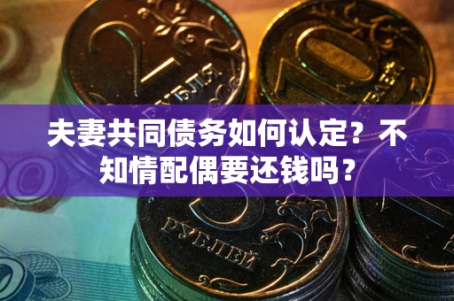 武汉夫妻共同债务如何认定？不知情配偶要还钱吗？
