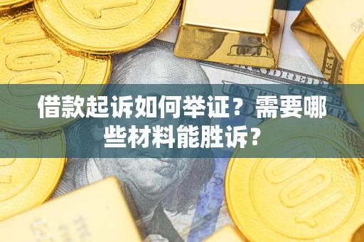武汉借款起诉如何举证？需要哪些材料能胜诉？