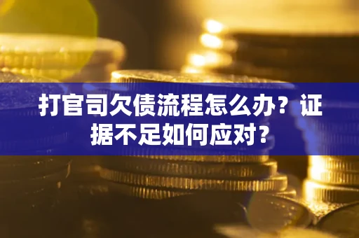 武汉打官司欠债流程怎么办？证据不足如何应对？