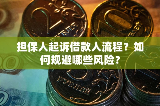 武汉担保人起诉借款人流程？如何规避哪些风险？
