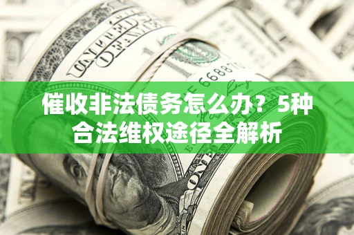 武汉催收非法债务怎么办？5种合法维权途径全解析