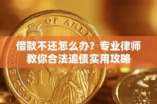 武汉借款不还怎么办？专业律师教你合法追债实用攻略